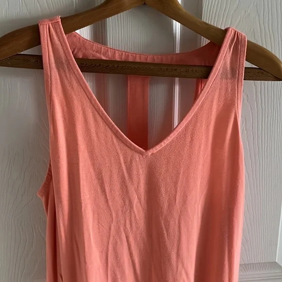 Mossimo Salmon Sun Dress With Cutout Back Size Large - Picture 2 of 7
